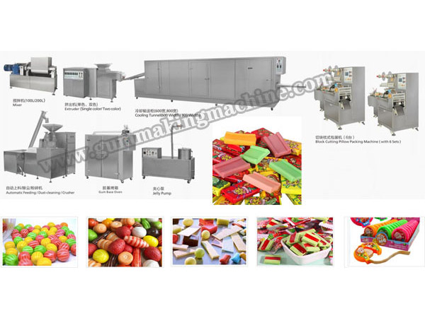 Bubble gum production line